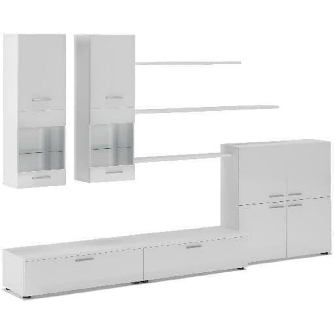 Set soggiorno Skraut Home - Mobili soggiorno - 189 x 300 x 42 cm - Sistema di illuminazio 189 x 300 x 42 cm