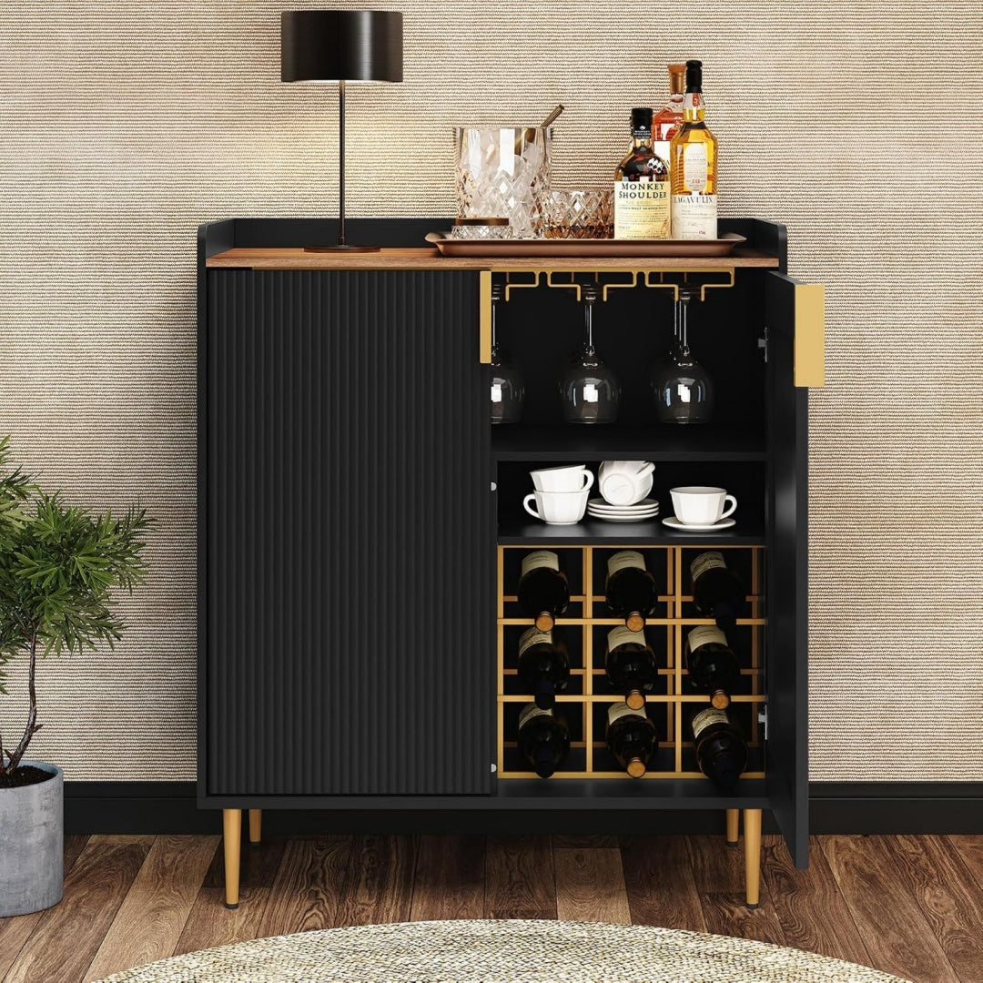 Armadio HOLTICO Credenza Moderna, Armadietto per Vino e Mobile per Caffe, Arredo El