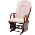 Sedia in legno massello beige 68x50x107 cm